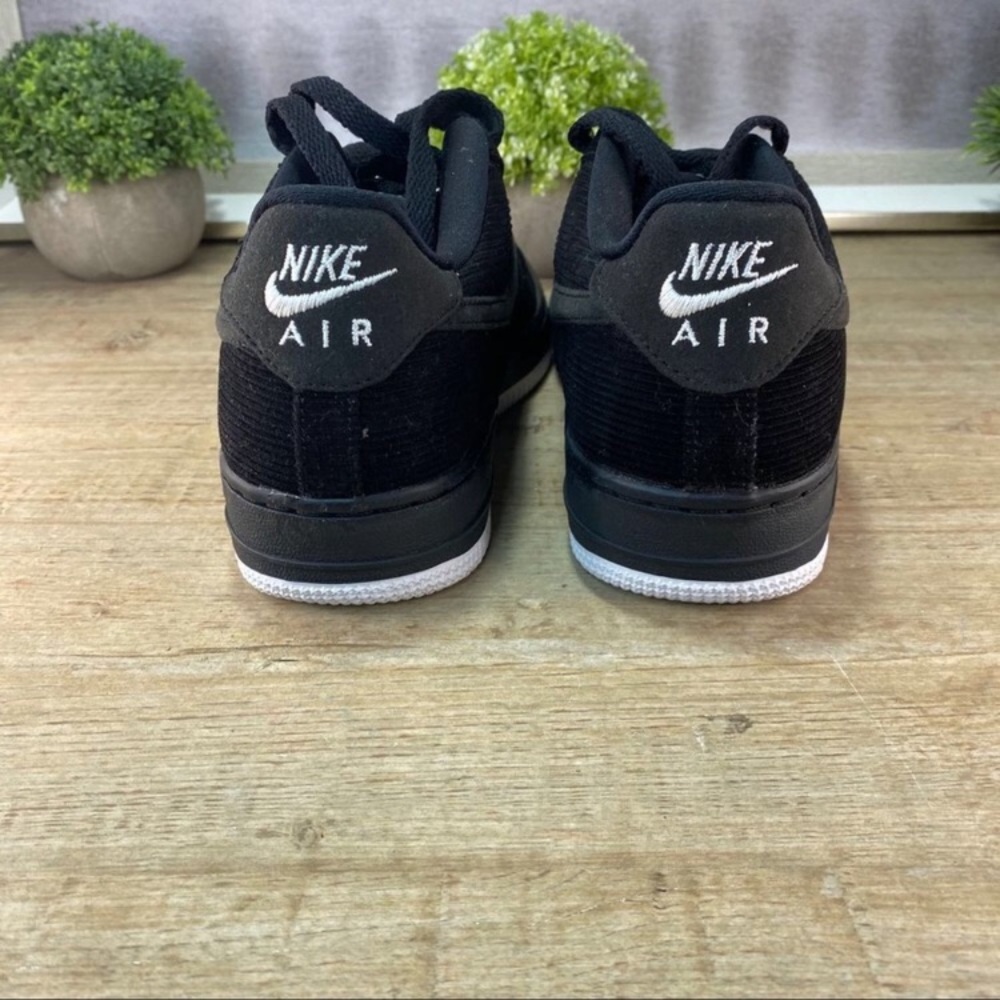 Nike Air Force 1. New in box. Corduroy black. - Picture 7 of 9